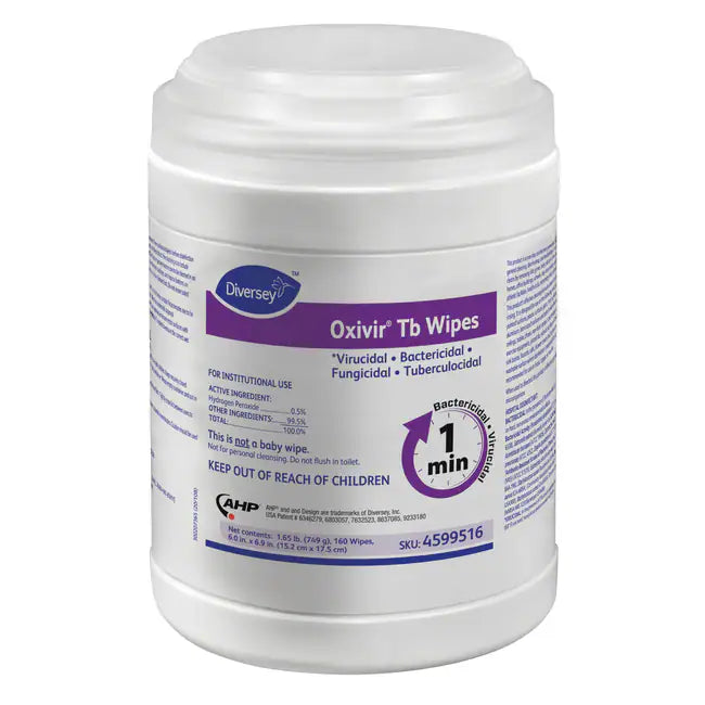 Diversey Oxivir Tb Wipes, White, each