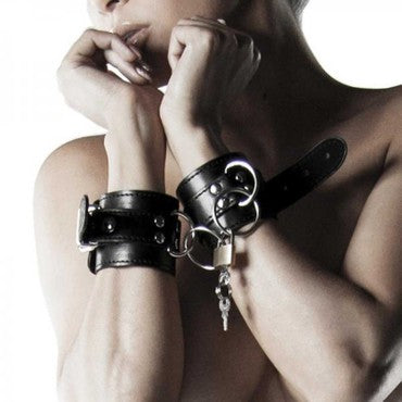 Adjustable Fur Leather Handcuff
