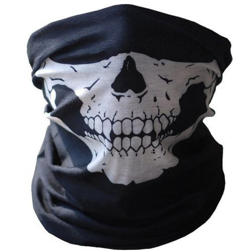 Black Biker Skull Mask