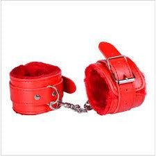 Adjustable Fur Leather Handcuff